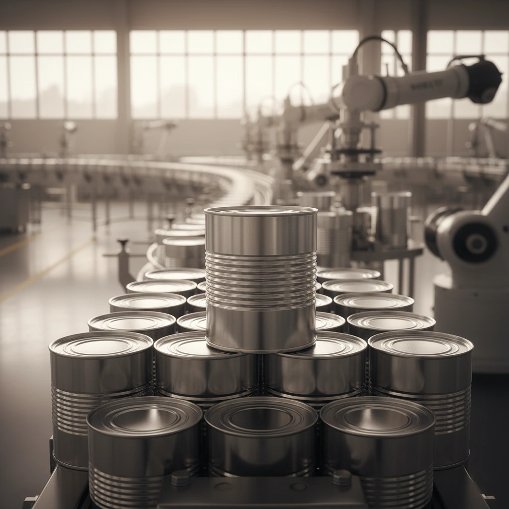 Cans Image in brown gradient